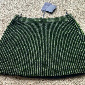 NWT Prada green beaded mini skirt size 44 (us 10-12)*****damaged